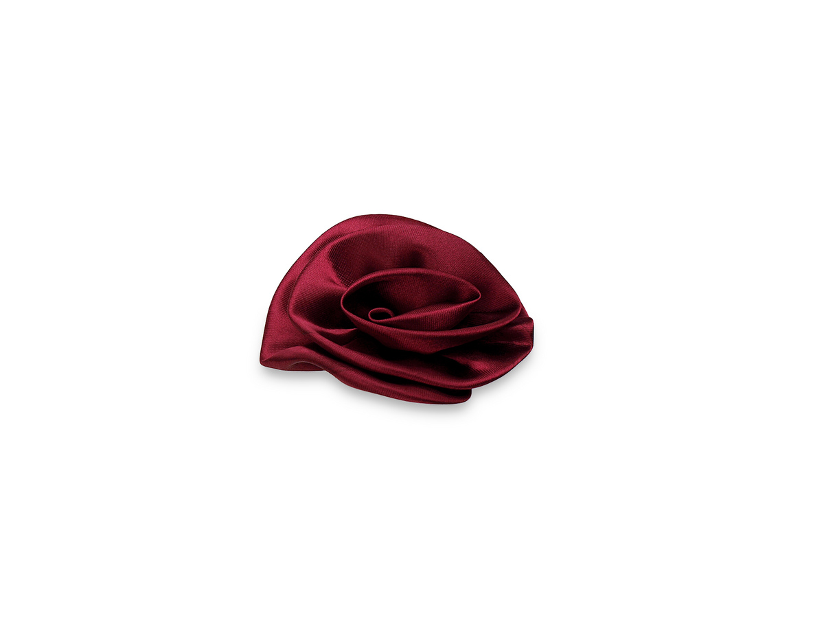 S9 Satinrose Karminrot / Durchmesser 7 cm