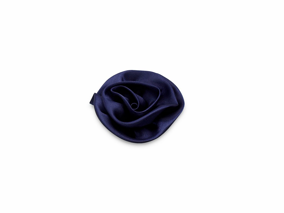 S6 Satinrose Dunkelblau / Durchmesser 7 cm