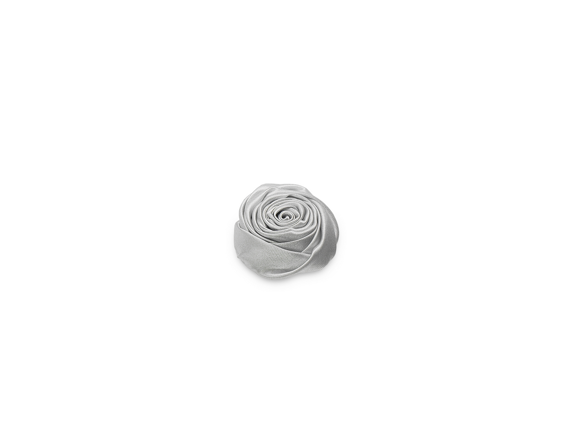 B5 Satinrose Silber / Durchmesser 5 cm