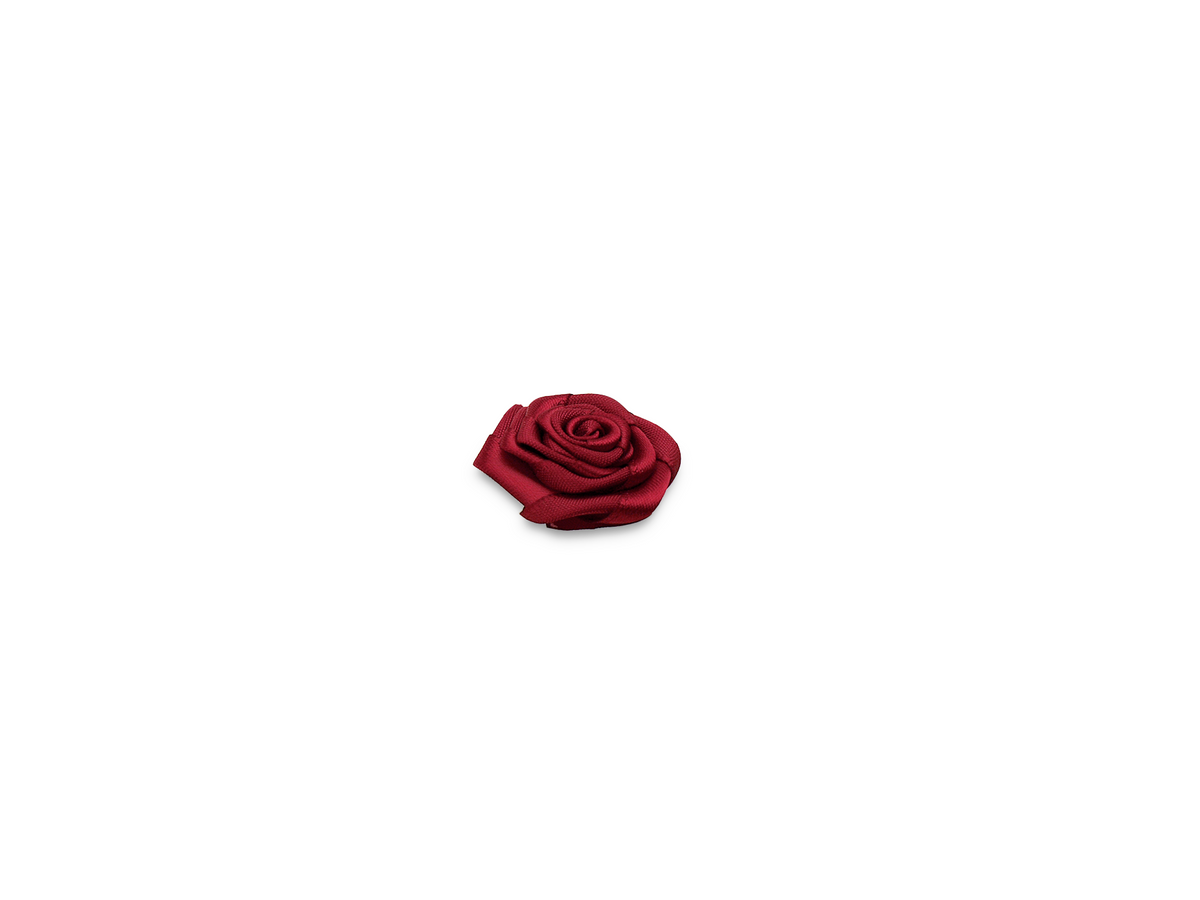 R6 Rosa de satén carmín / diámetro 3 cm