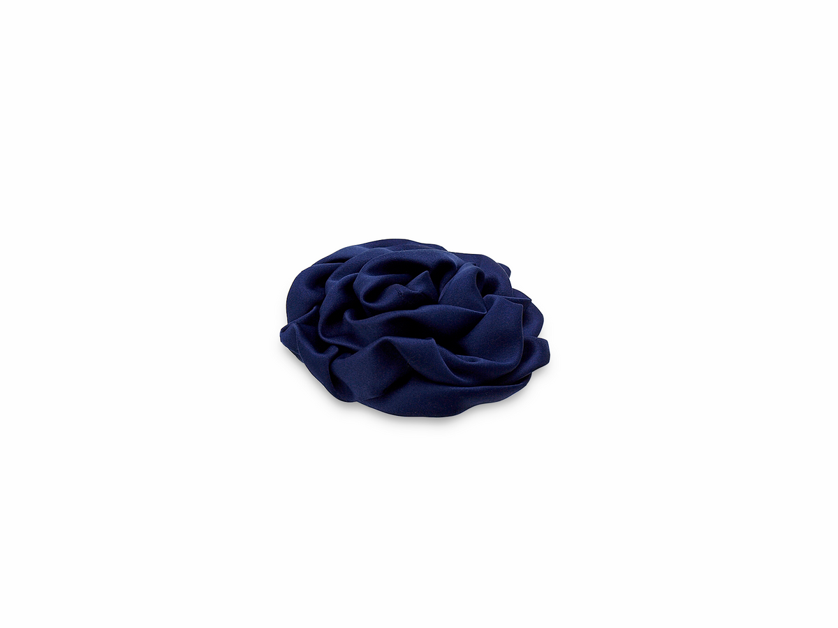 S12 Satinrose Dunkelblau / Durchmesser 7cm