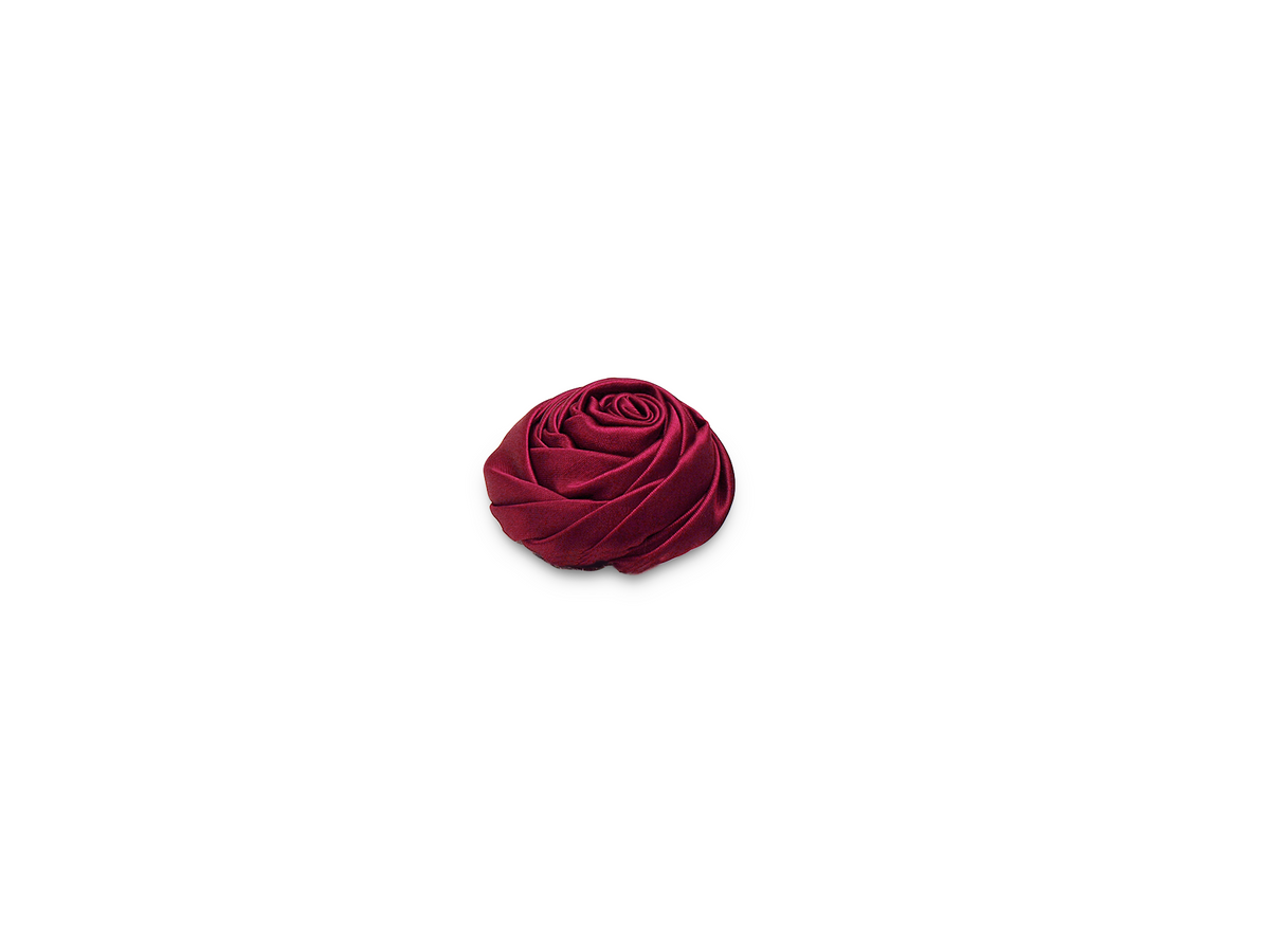 B6 Satinrose Weinrot / Durchmesser 5 cm
