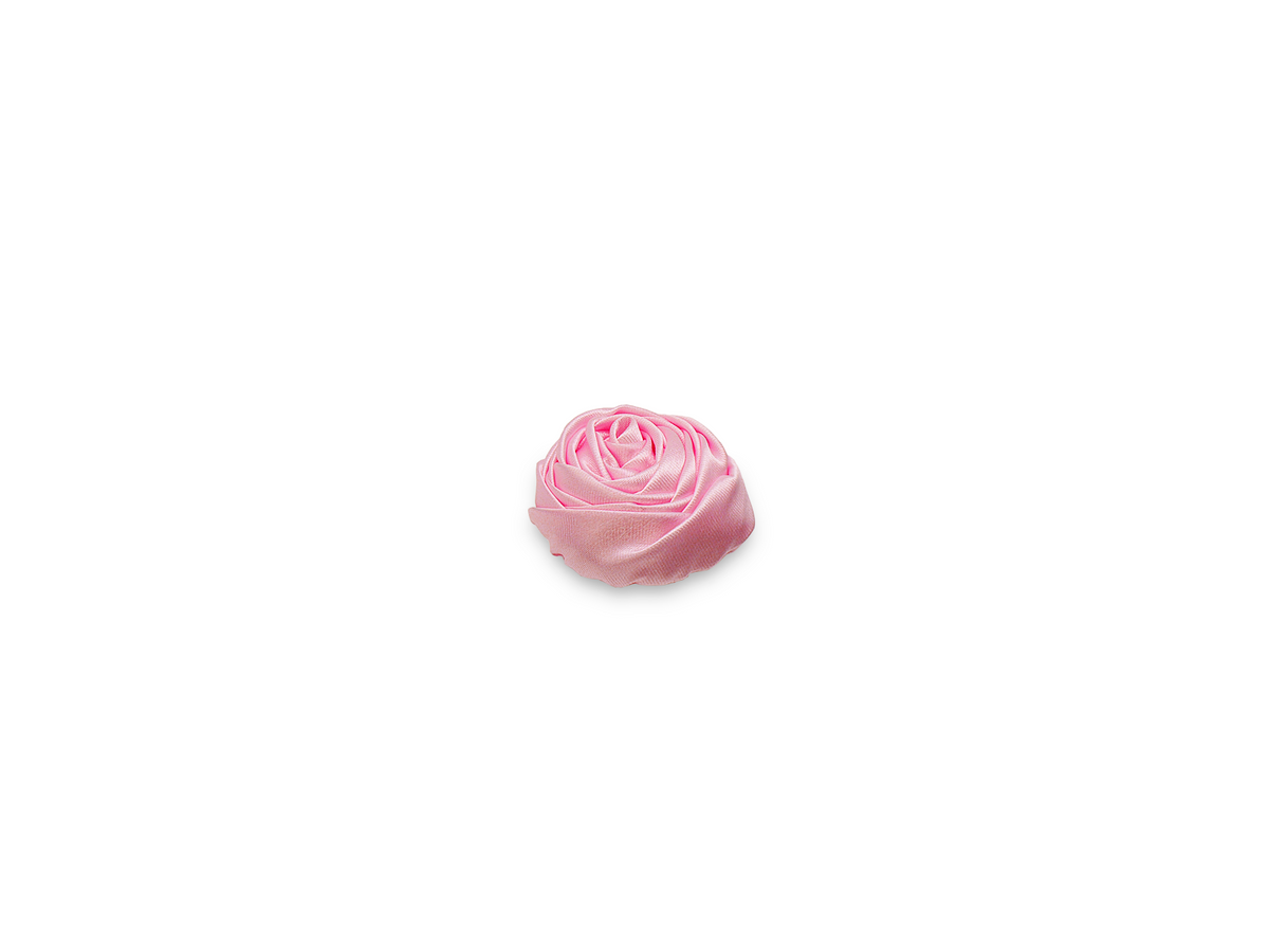 B4 Satinrose Rosa / Durchmesser 5 cm
